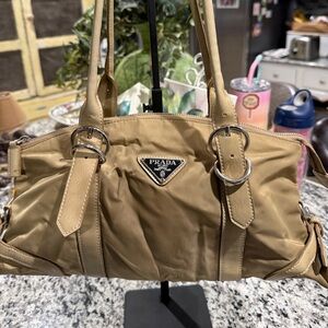 Prada Tan Shoulder Bag